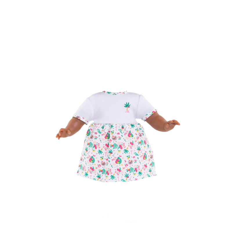 Dressing doll Pauline Ma Corolle curly black hair and brown sparkling eyes 36 cm from 4 years old