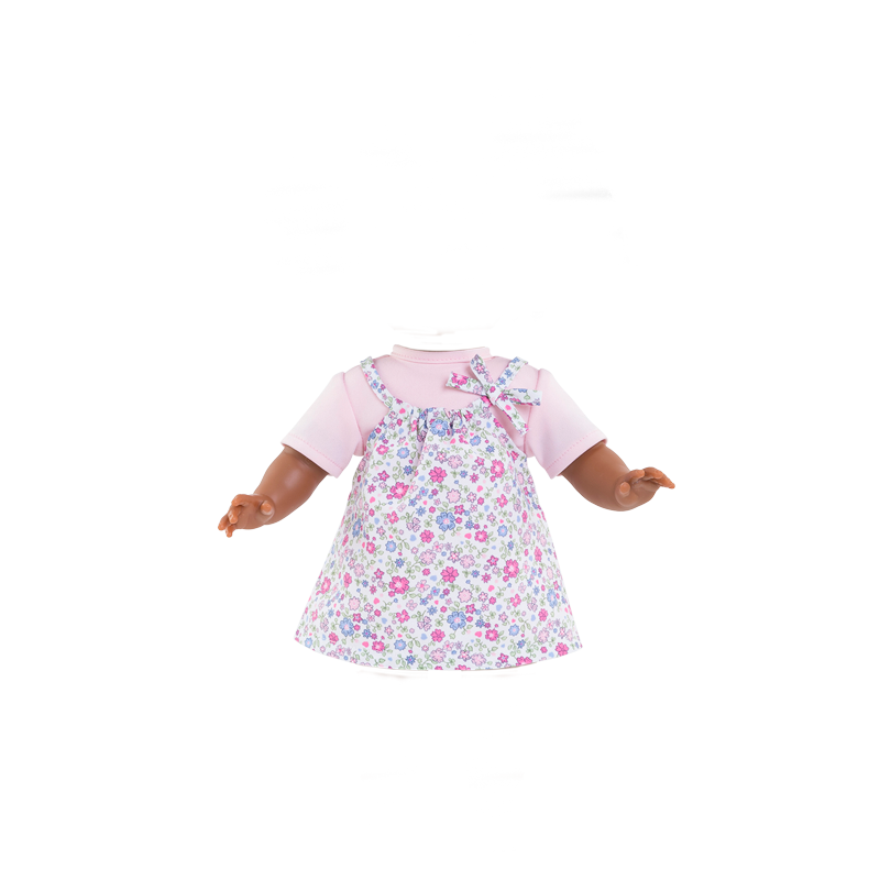 Dressing doll Pauline Ma Corolle curly black hair and brown sparkling eyes 36 cm from 4 years old