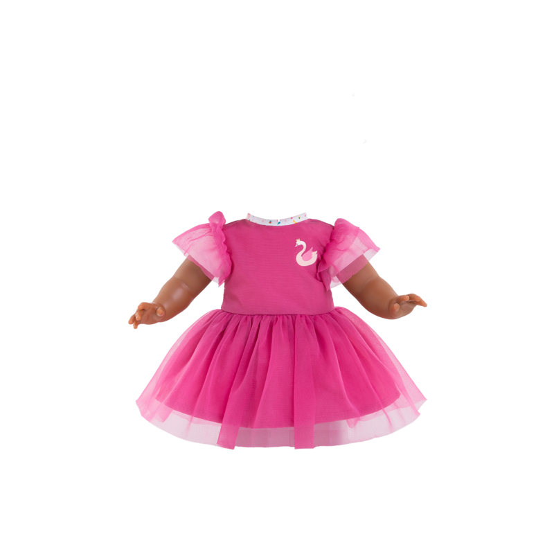 Dressing doll Pauline Ma Corolle curly black hair and brown sparkling eyes 36 cm from 4 years old